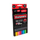 Lápices de color 4mm 12u Triangulares Primavera.