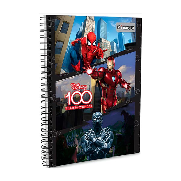 Cuaderno de resorte 80 hojas Disney Primavera.