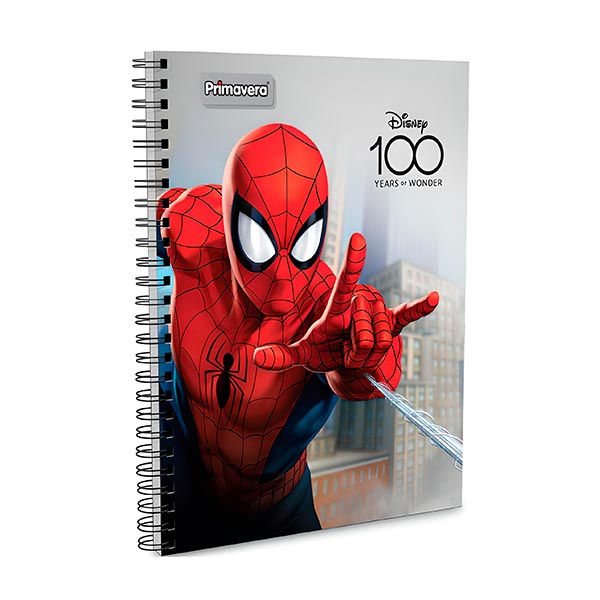 Cuaderno de resorte 80 hojas Disney Primavera.