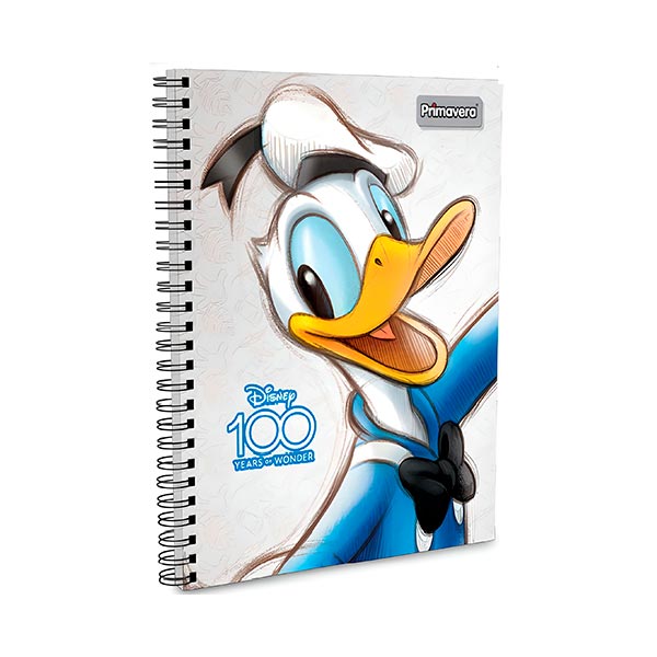 Cuaderno de resorte 80 hojas Disney Primavera.