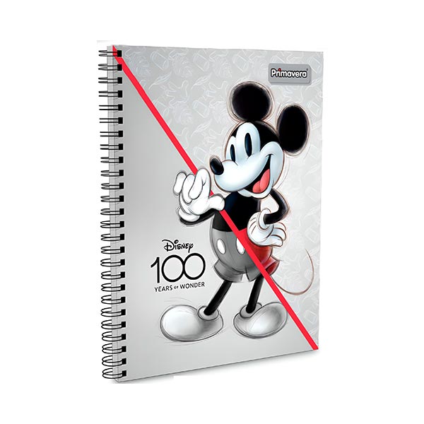 Cuaderno de resorte 80 hojas Disney Primavera.