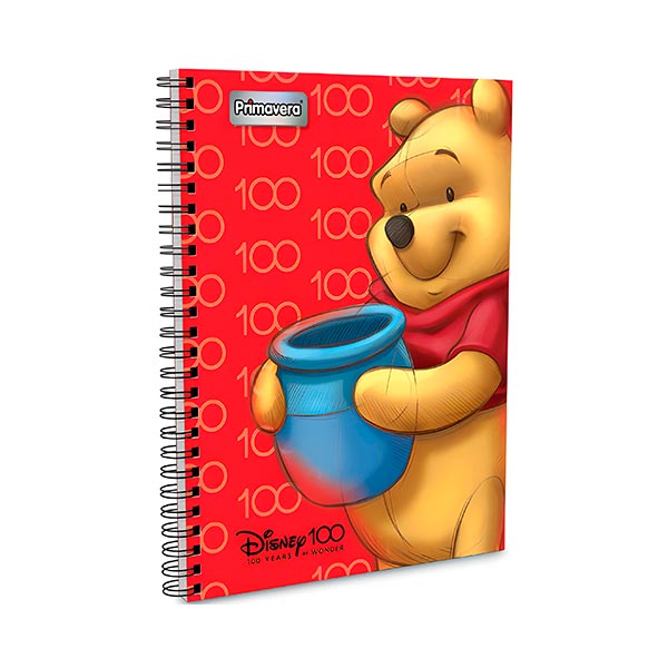 Cuaderno de resorte 80 hojas Disney Primavera.