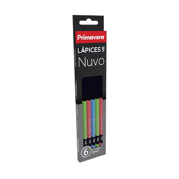 Lápiz de grafito nuvo 6 unidades