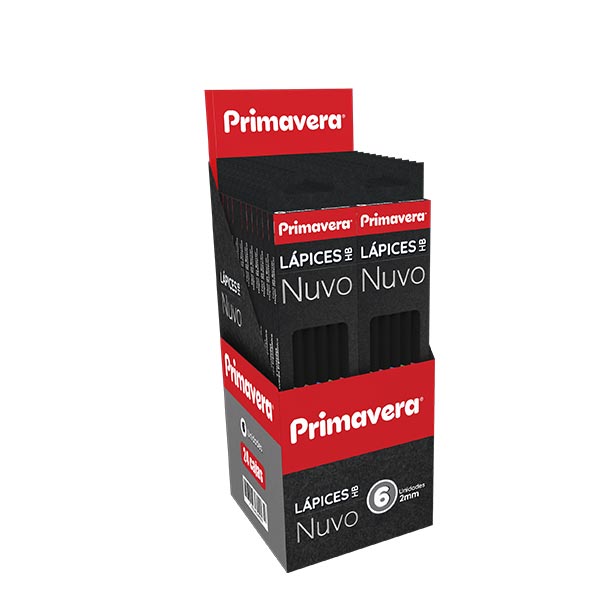 Lápiz de grafito nuvo 6 unidades