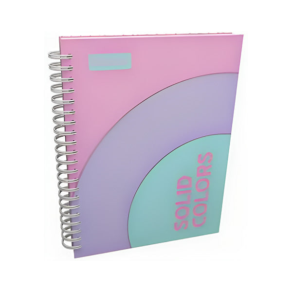 Cuaderno resorte tapa dura Solid mujer 150 hojas Primavera