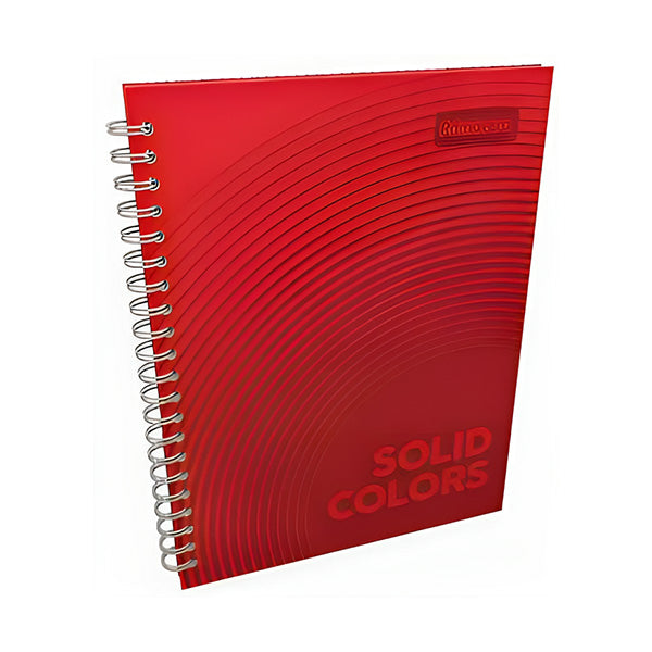 Cuaderno resorte tapa dura Unicolor hombre 80 hojas Primavera