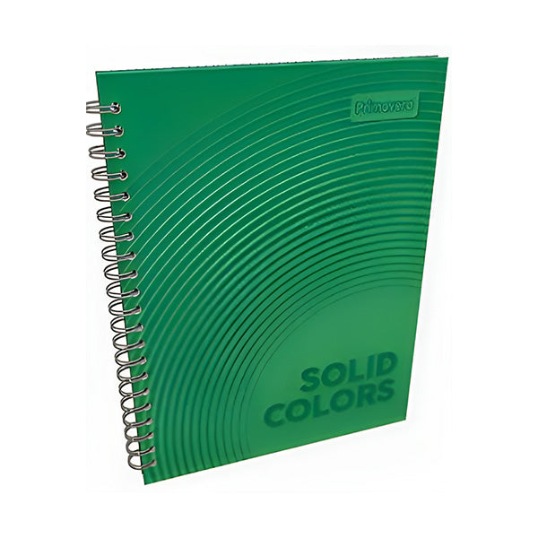 Cuaderno resorte tapa dura Unicolor hombre 80 hojas Primavera