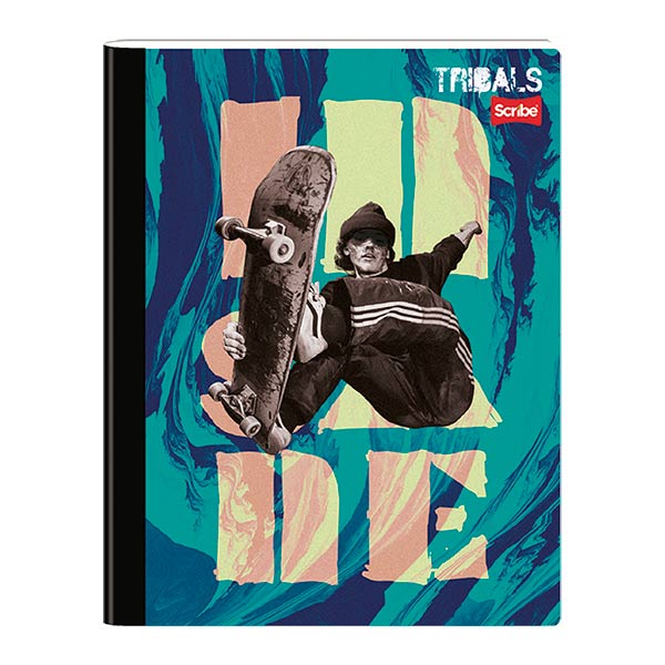 Cuaderno cosido grande pasta dura rayado 100 hojas