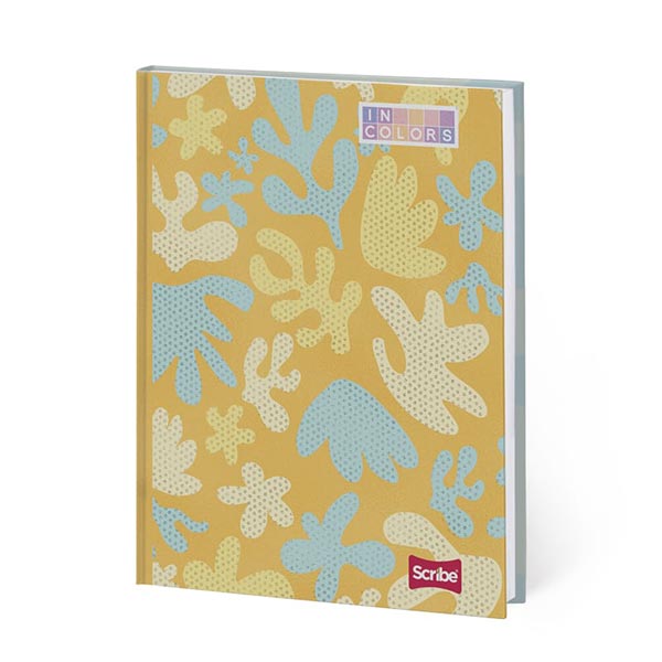 Cuaderno cosido grande pasta dura rayado 100 hojas