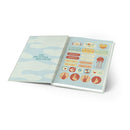 Cuaderno cosido grande pasta dura rayado 100 hojas