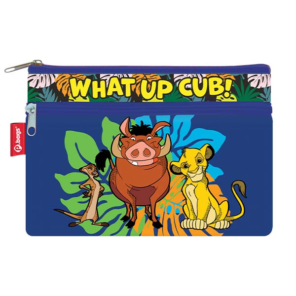 Cartuchera 2 bolsillos personajes niño