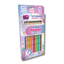 Lápices de color metalizados 12 unidades