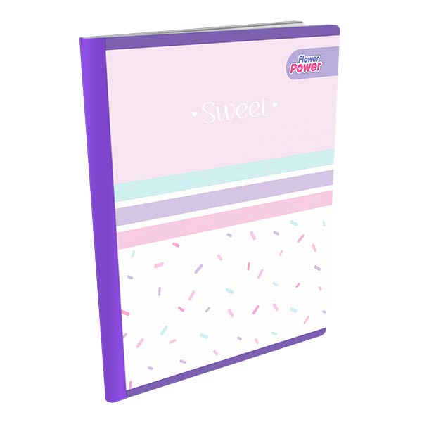 Cuaderno cosido 100 hojas flower power