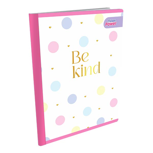 Cuaderno cosido 100 hojas flower power