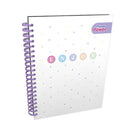 Cuaderno argollado 100 hojas flower power