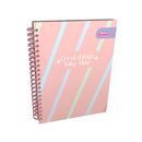Cuaderno argollado 100 hojas flower power