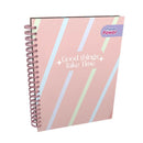 Cuaderno argollado 100 hojas flower power