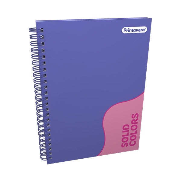 Cuaderno argollado 100 hojas unicolor mujer