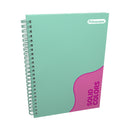 Cuaderno argollado 100 hojas unicolor mujer