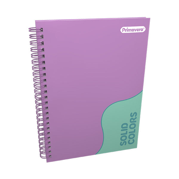 Cuaderno argollado 100 hojas unicolor mujer