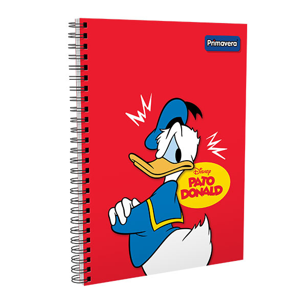 Cuaderno argollado 100 hojas Donald
