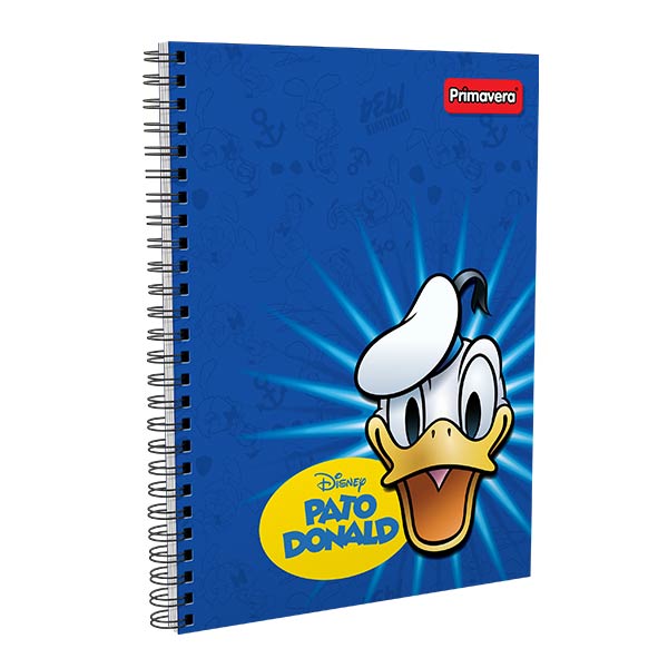 Cuaderno argollado 100 hojas Donald