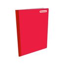 Cuaderno cosido 100 hojas unicolor rojo