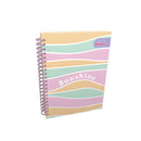 Cuaderno argollado 5 materias flower power