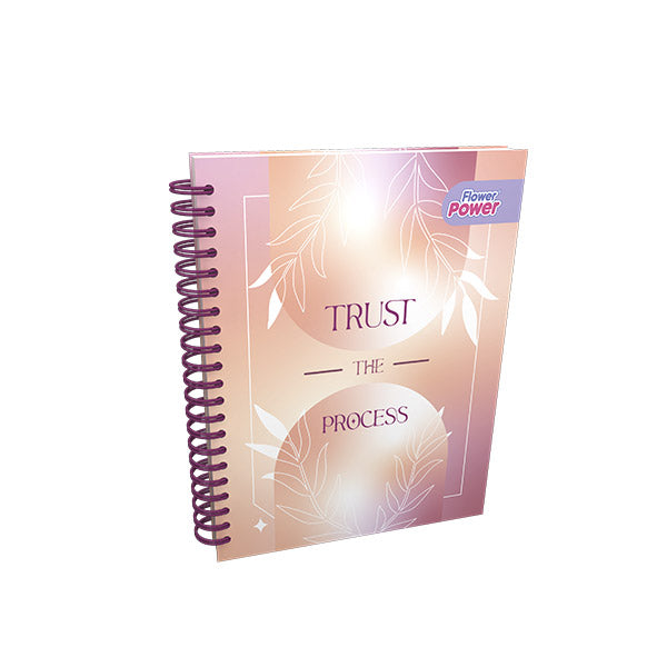 Cuaderno argollado 5 materias flower power