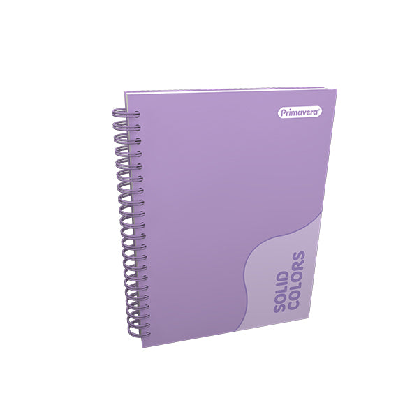 Cuaderno argollado 5 materias solid color mujer