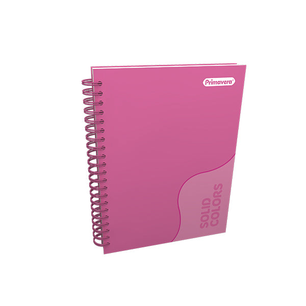 Cuaderno argollado 5 materias solid color mujer