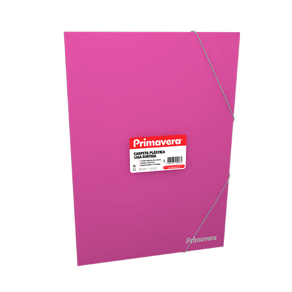 Carpeta plastica carta liga fucsia