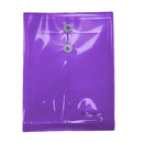 Sobre plástico carta vertical hilo morado