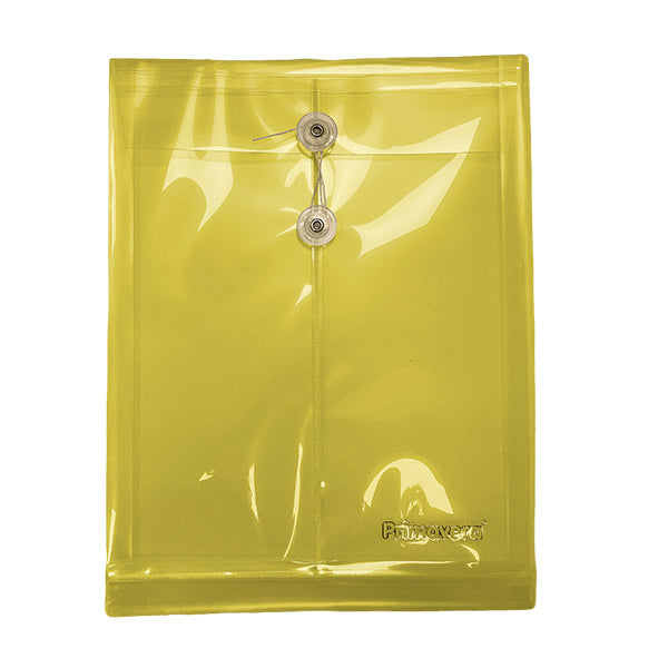 Sobre plástico carta vertical hilo amarillo