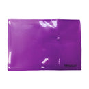 Sobre plástico carta horizontal botón morado