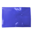 Sobre plástico carta horizontal botón azul