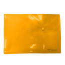 Sobre plástico carta horizontal botón naranja