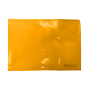 Sobre plástico carta horizontal botón naranja