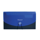 Sobre plástico 13 bolsillos cheque azul