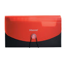 Sobre plástico 13 bolsillos cheque rojo