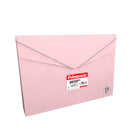 Carpeta plastica carta fuelle pastel rosado