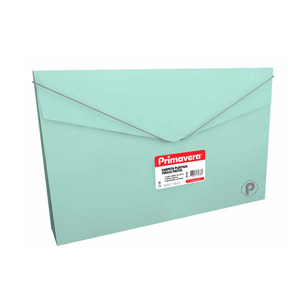 Carpeta plastica carta fuelle pastel verde