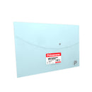 Sobre plástico carta horizontal pastel azul