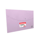 Sobre plástico carta horizontal pastel lila