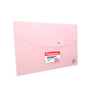 Sobre plástico carta horizontal pastel rosado