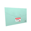 Sobre plástico carta horizontal pastel verde