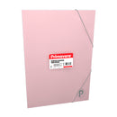Carpeta plastica carta liga pastel rosado