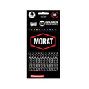 Lápices de color black Morat 12 unidades