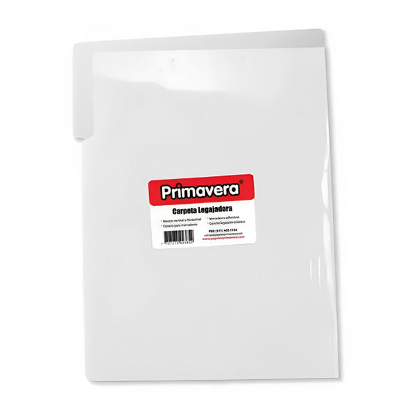 Carpeta Legajadora tamaño carta color transparente Primavera