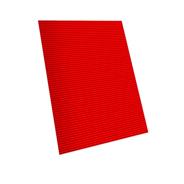 Cartón corrugado 50x70 rojo Primavera.